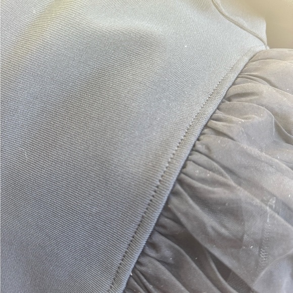 Maxi dress with split black with mesh - Picture 5 of 5